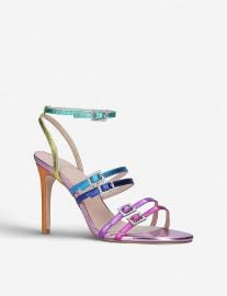 Pierra rainbow leather heeled sandals at Selfridges